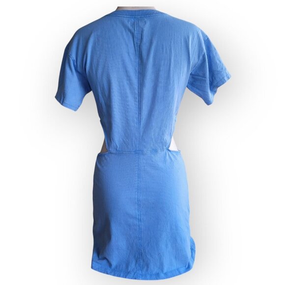 L*Space 100% Cotton Cutout Aura Mini Dress in baby blue Size M EUC - Picture 4 of 10